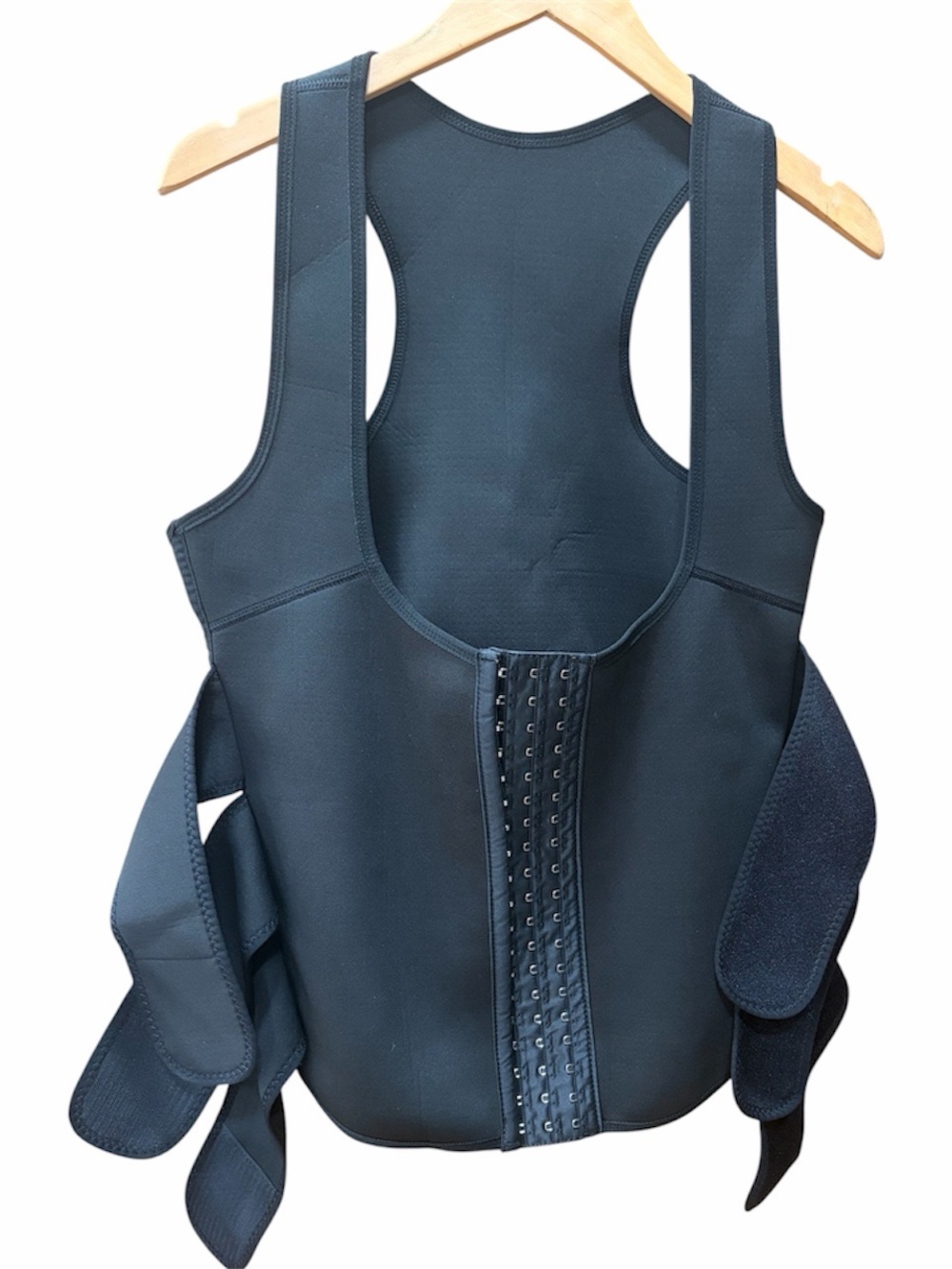 Sauna Sweat Vest Waist Trainer Compression Shapewear Vest – Black